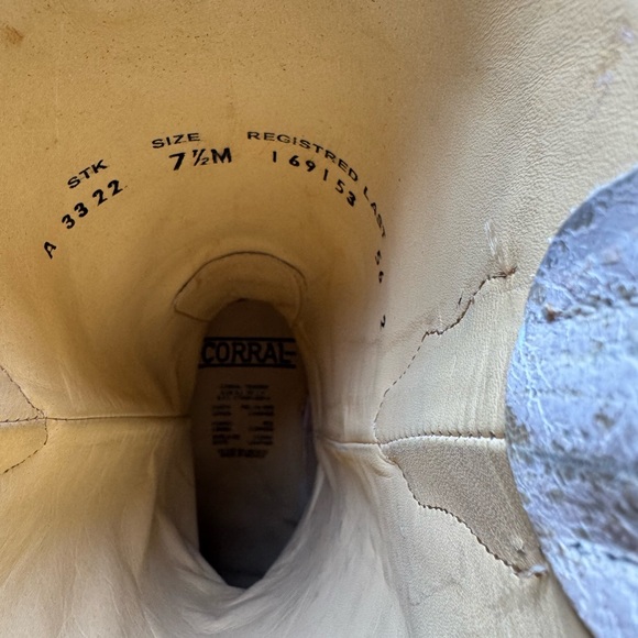 CORRAL WOMEN'S WHITE GLITTER INLAY WESTERN BOOTS 7.5 - Picture 7 of 7